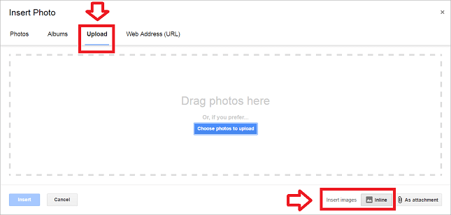 'Upload' the downloaded image